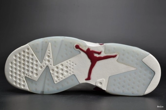 Bmlin Shoes white Jordan 6 Retro Air Maroon 384664-116 0713